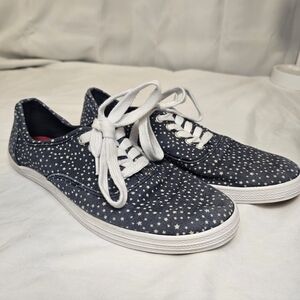 Mossimo Supply Co. Blue and White Star Sneakers Size 9